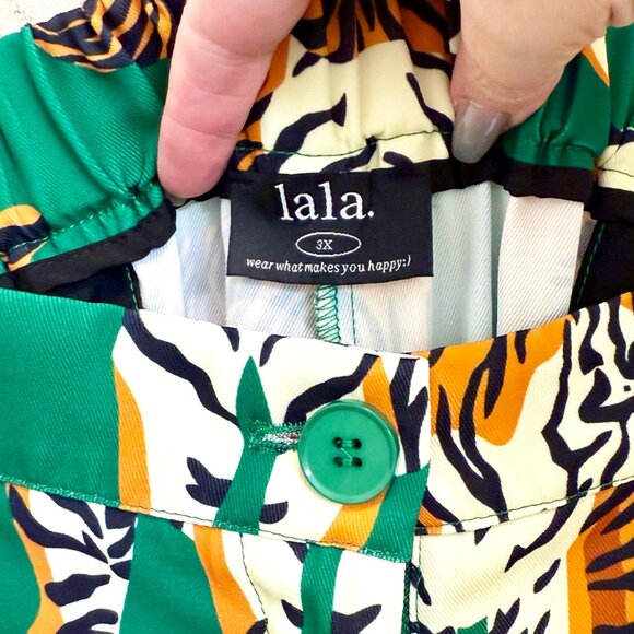 DRESSED IN LALA Tiger Tales Wide Leg Trousers - Size 3x - Picture 6 of 11